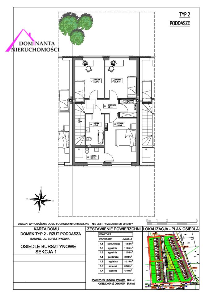 dom szeregowy, 4 pokoje Banino, ul. Bursztynowa. Zdjęcie 9