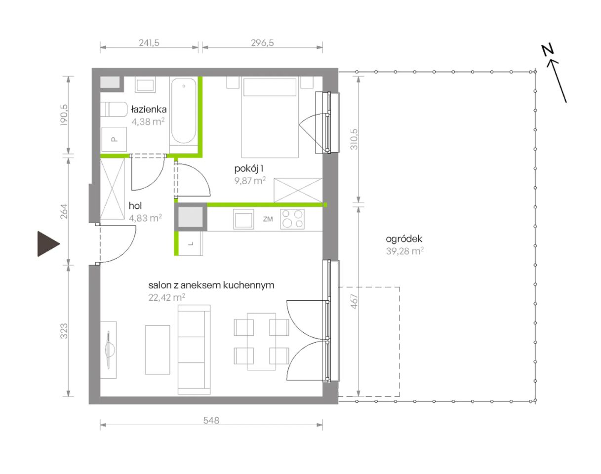 Mieszkanie 2-pokojowe Warszawa Chrzanów, ul. Szeligowska. Zdjęcie 8