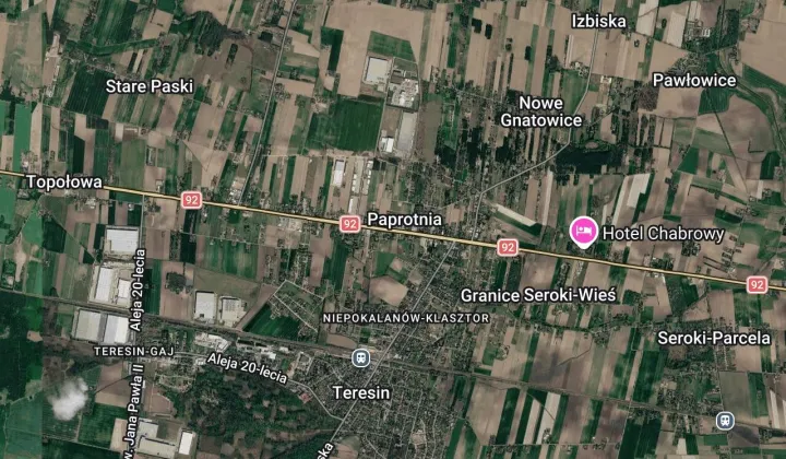 Działka inwestycyjna Paprotnia