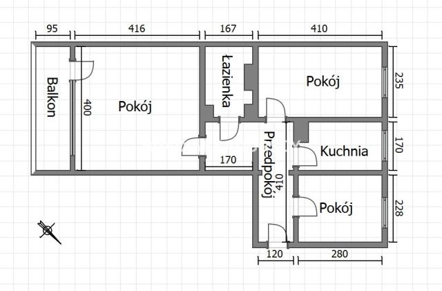 Mieszkanie 3-pokojowe Kraków Mistrzejowice, os. Piastów. Zdjęcie 22
