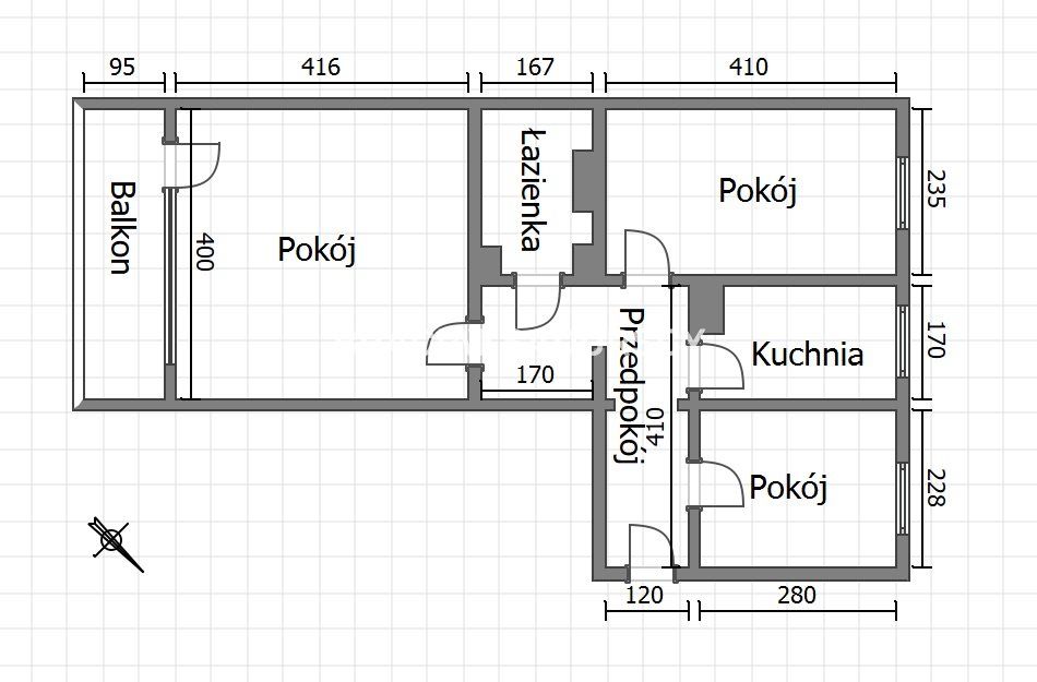 Mieszkanie 3-pokojowe Kraków Mistrzejowice, os. Piastów. Zdjęcie 22