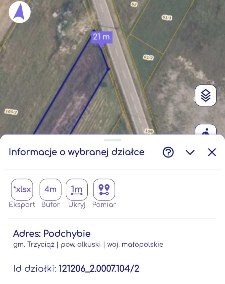Działka rolno-budowlana Podchybie. Zdjęcie 2