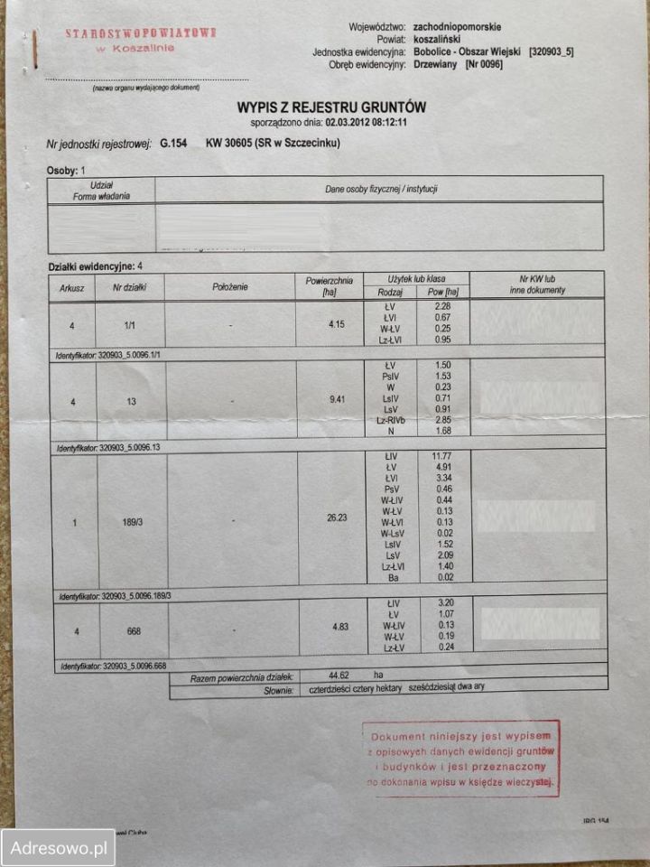 Działka inwestycyjna Drzewiany. Zdjęcie 6