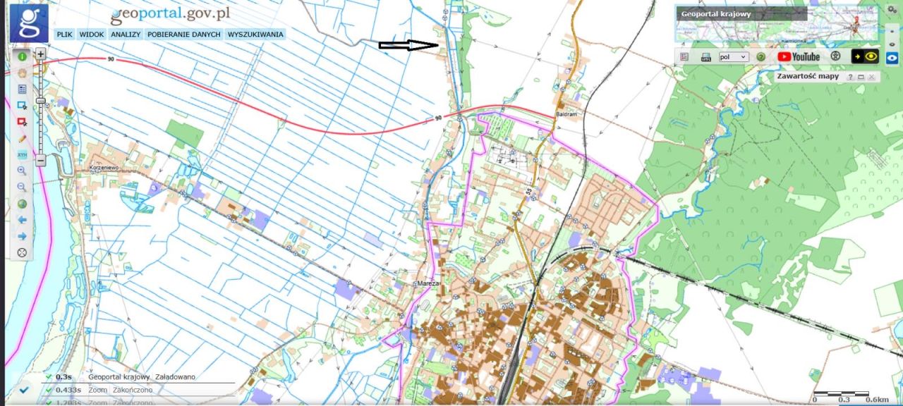 Działka rolna Mareza, ul. Długa