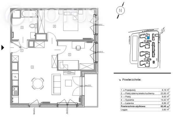 Mieszkanie 3-pokojowe Kraków Prądnik Czerwony, ul. Strzelców. Zdjęcie 2
