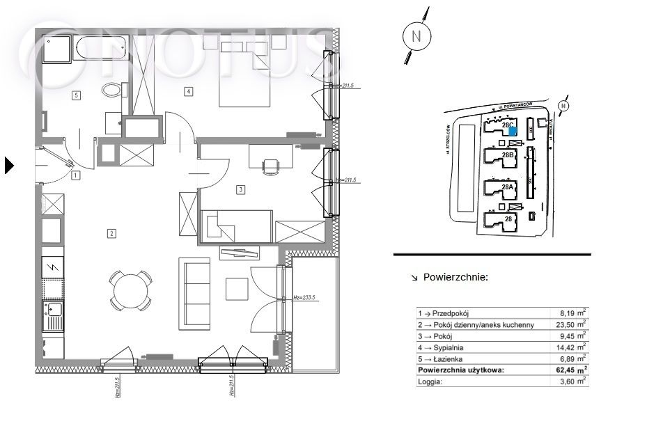 Mieszkanie 3-pokojowe Kraków Prądnik Czerwony, ul. Strzelców. Zdjęcie 2