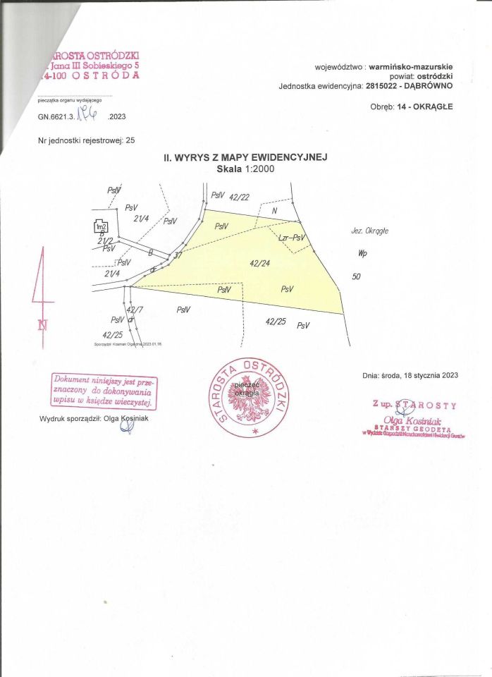 Działka rolno-budowlana Okrągłe. Zdjęcie 1