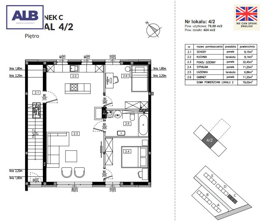 Mieszkanie 3-pokojowe Kiełpino. Zdjęcie 2