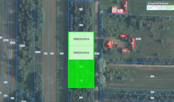 Działka budowlana Poręby Nowe