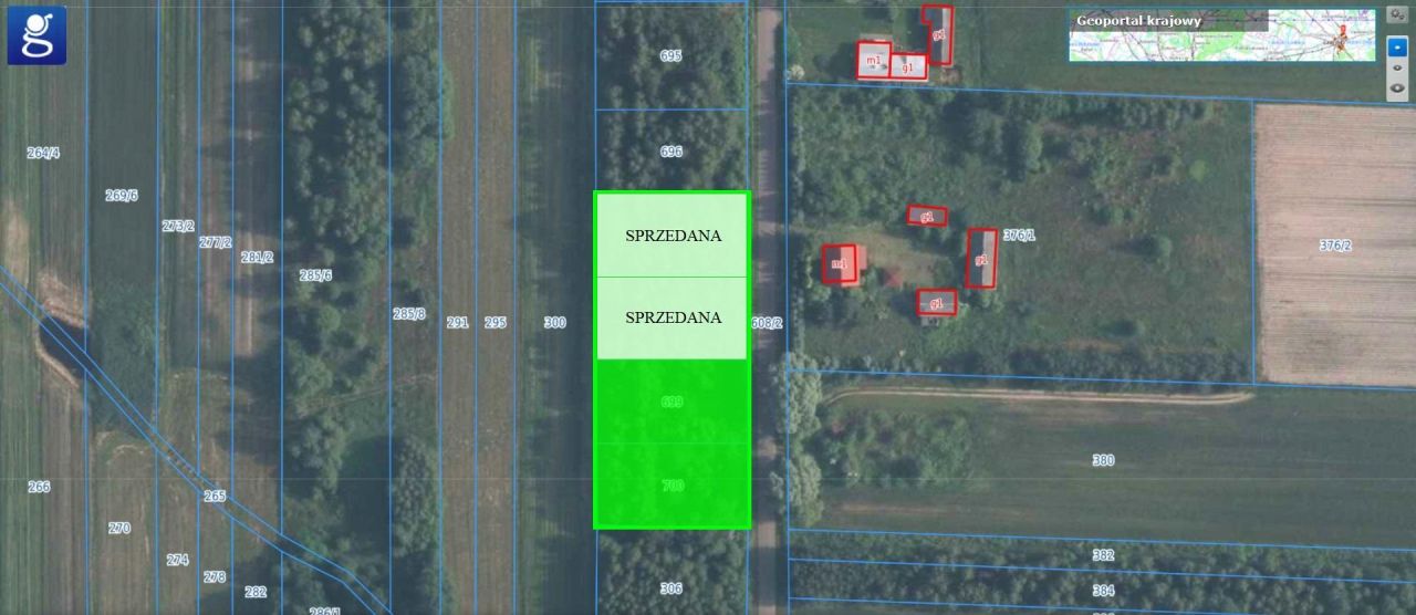 Działka budowlana Poręby Nowe