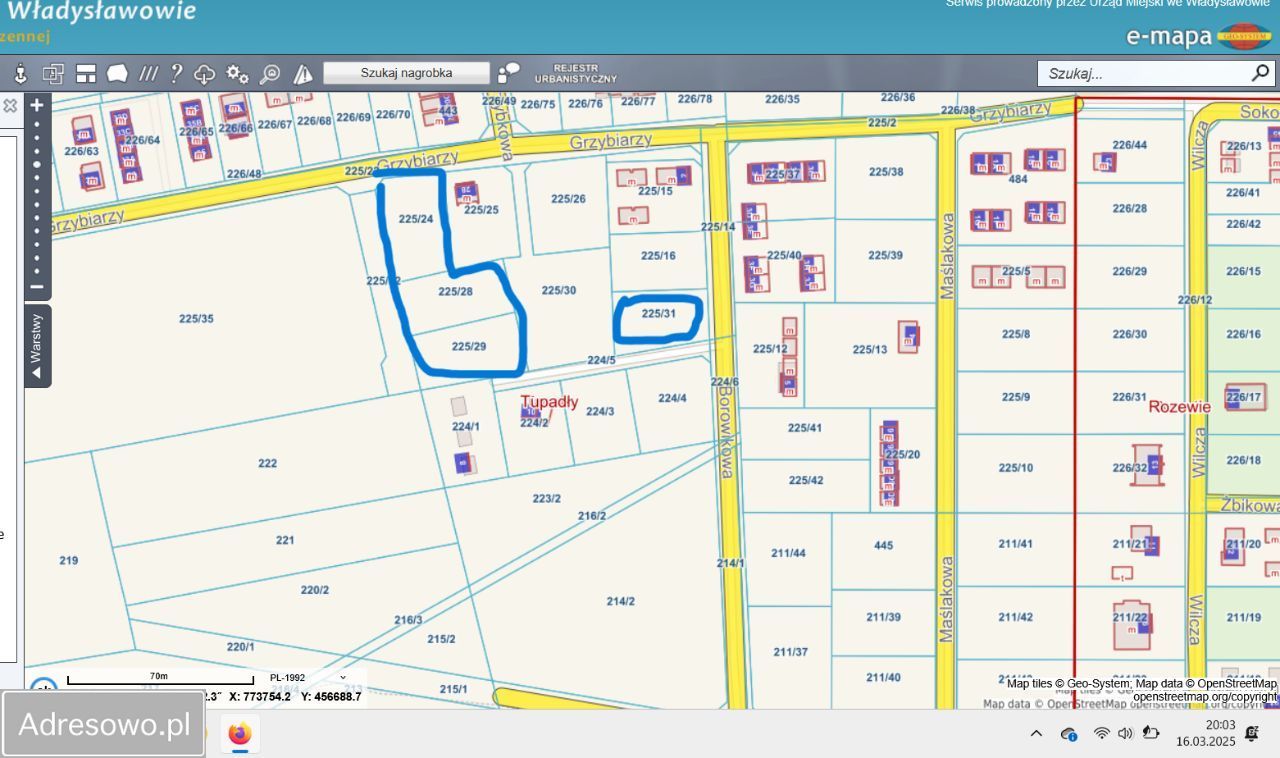 Działka budowlana Tupadły, ul. Grzybiarzy. Zdjęcie 2