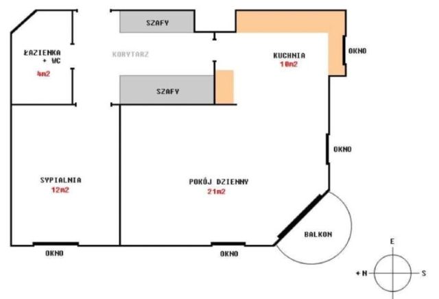 Mieszkanie 2-pokojowe Warszawa Ursynów, ul. Wilhelma Konrada Roentgena. Zdjęcie 13