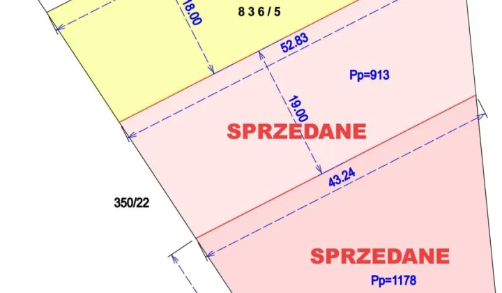 Działka budowlana Chrząstowice, ul. Wiślana