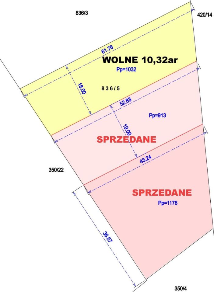 Działka budowlana Chrząstowice, ul. Wiślana