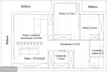 Mieszkanie 3-pokojowe Kraków Kliny, ul. Komuny Paryskiej. Zdjęcie 2