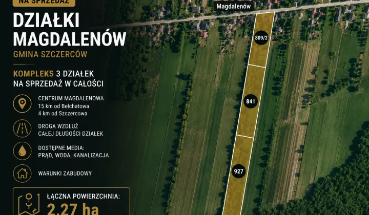 Działka budowlana Magdalenów