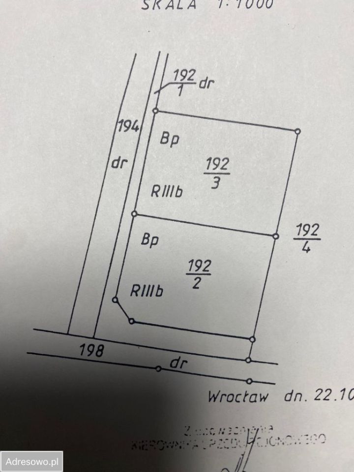 Działka budowlana Bielany Wrocławskie