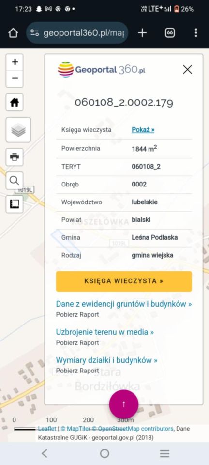 Działka budowlana Stara Bordziłówka Koszelówka. Zdjęcie 3