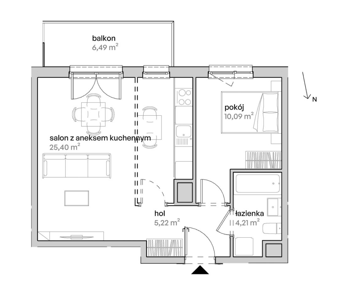 Mieszkanie 2-pokojowe Poznań Starołęka, ul. Unii Lubelskiej. Zdjęcie 7