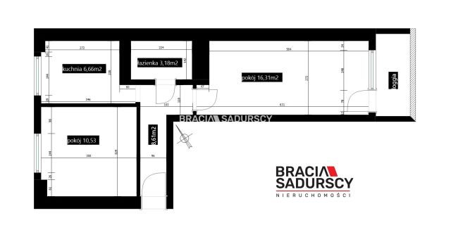 Mieszkanie 2-pokojowe Kraków Bieńczyce, os. Albertyńskie. Zdjęcie 25