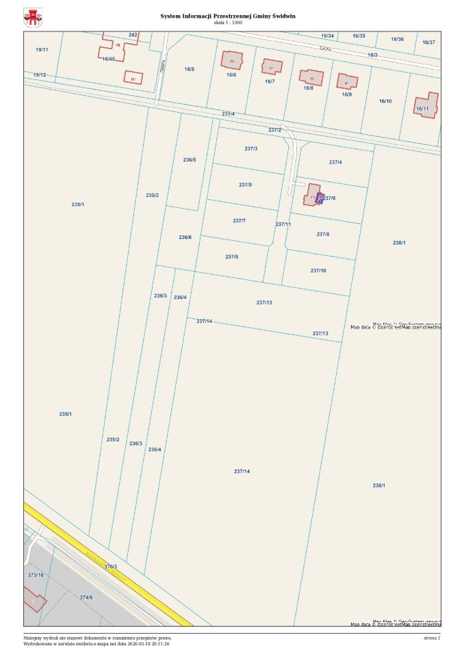 Działka budowlana Świdwinek. Zdjęcie 3