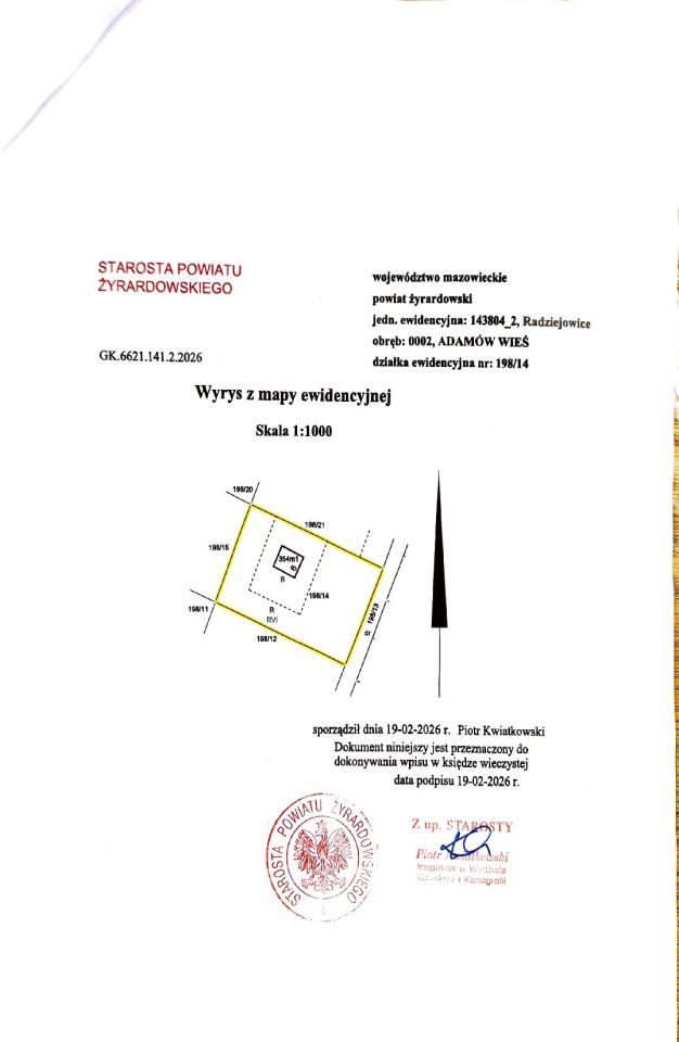 Działka rolno-budowlana Adamów-Wieś, Kwiat Paproci. Zdjęcie 6