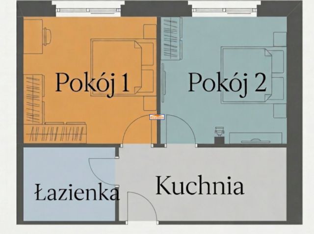 Mieszkanie 2-pokojowe Kraków Krowodrza, al. Kijowska. Zdjęcie 5