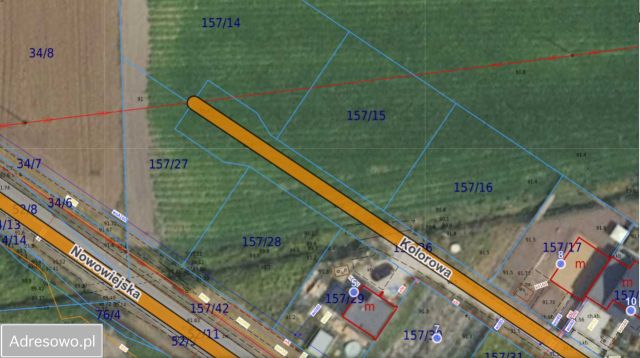 Działka budowlana Pogroszew-Kolonia, ul. Kolorowa. Zdjęcie 1