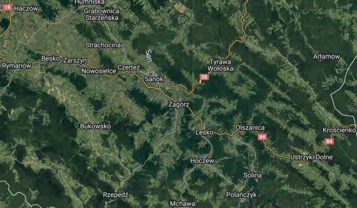 Działka rolna Zagórz