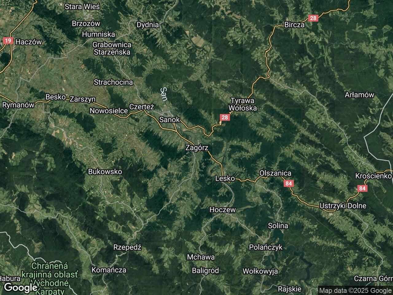 Działka rolna Zagórz