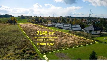 Działka budowlana Krosno, ul. Wisze
