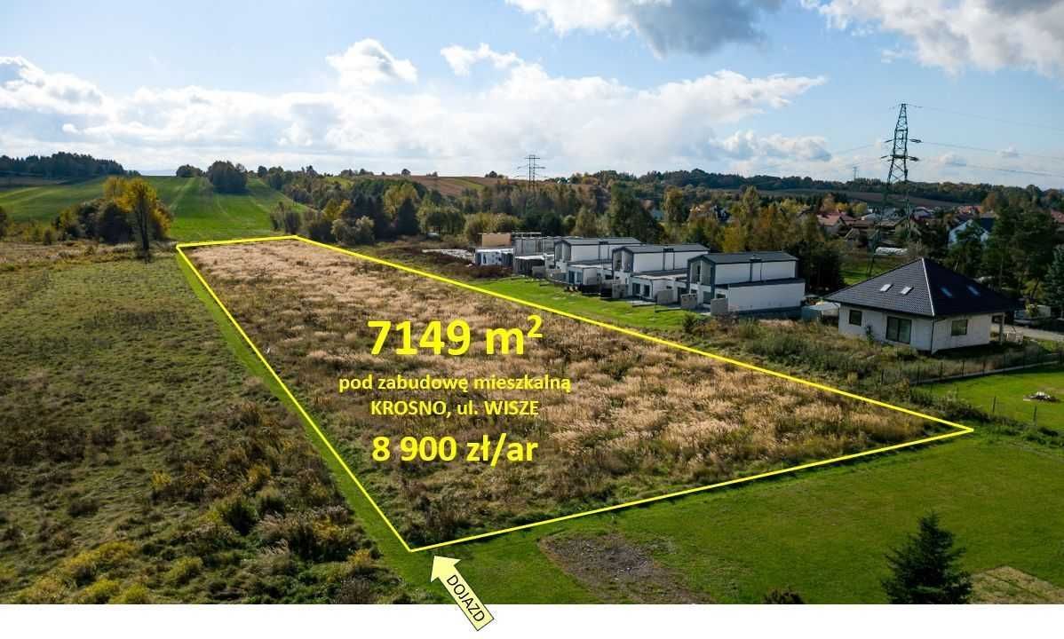 Działka budowlana Krosno, ul. Wisze