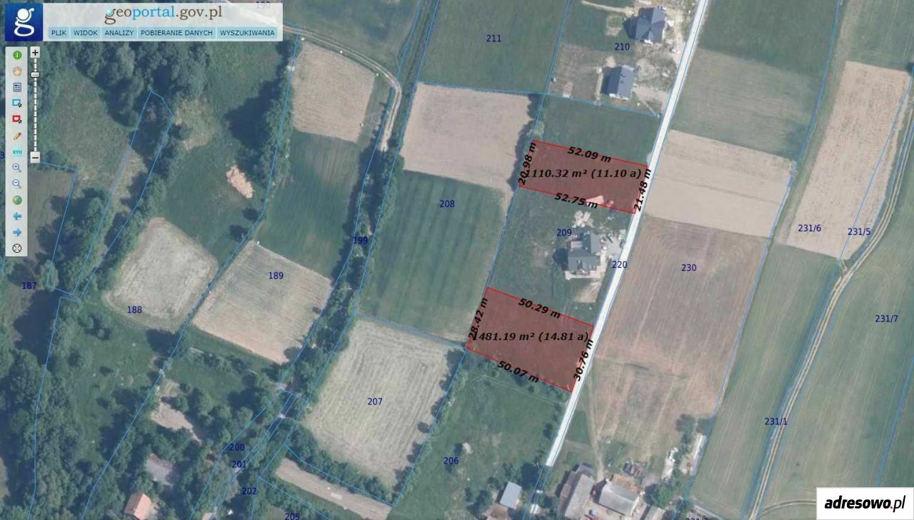 Działka budowlana Wola Kurowska. Zdjęcie 1