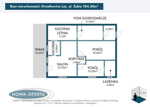 dom wolnostojący, 3 pokoje Kwiatkowice-Las, ul. Słoneczna. Zdjęcie 26