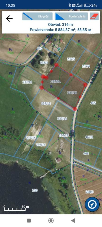 Działka rolno-budowlana Przerwanki. Zdjęcie 5