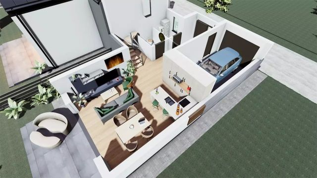 bliźniak, 4 pokoje Kębłowo, ul. Borówkowa. Zdjęcie 1