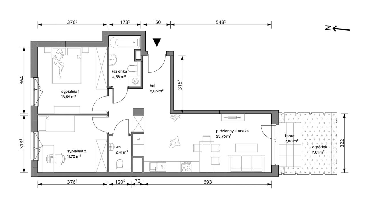 Mieszkanie 3-pokojowe Warszawa Włochy, ul. Trzcinowa. Zdjęcie 7