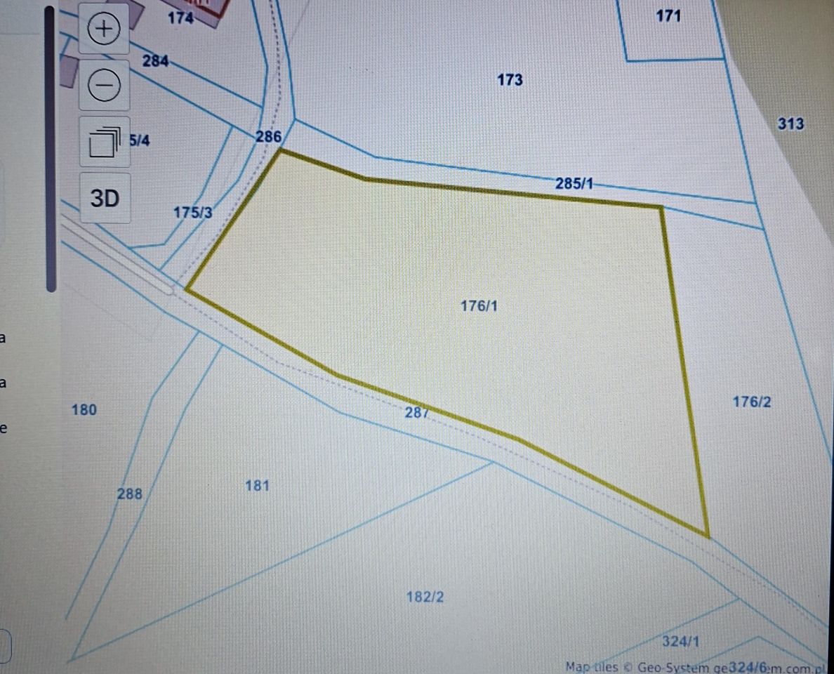 Działka rolno-budowlana Bartnica Wyrębina. Zdjęcie 2