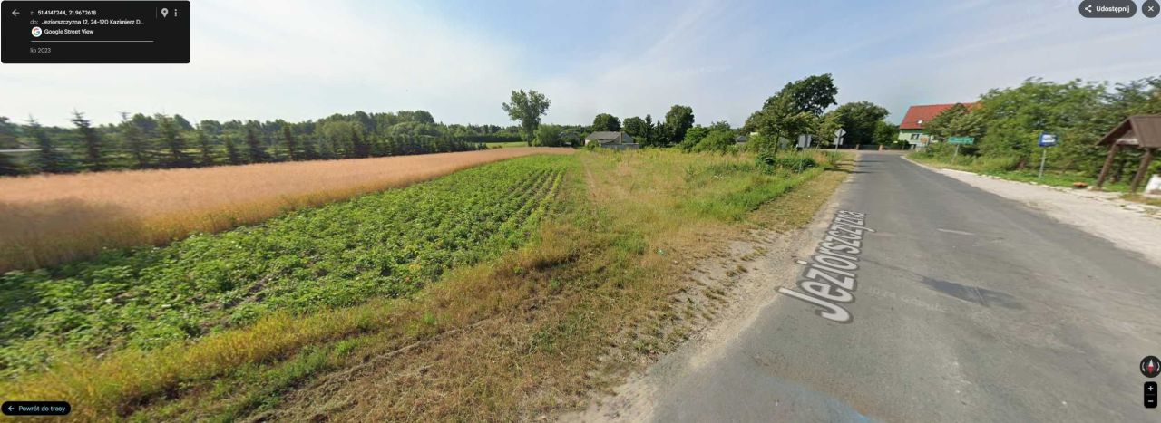 Działka budowlana Kazimierz Dolny Jeziorszczyzna. Zdjęcie 1