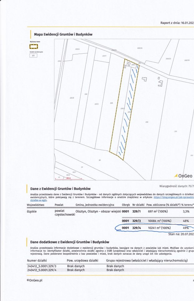 Działka budowlana Biskupice Kąty, ul. Chorońska. Zdjęcie 4