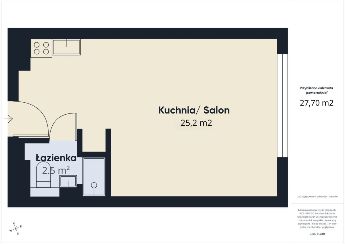 Mieszkanie 1-pokojowe Warszawa Mokotów, ul. Czerniakowska. Zdjęcie 17