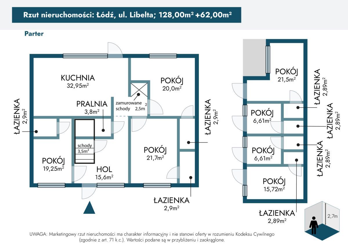 bliźniak, 10 pokoi Łódź Doły, ul. Karola Libelta. Zdjęcie 40