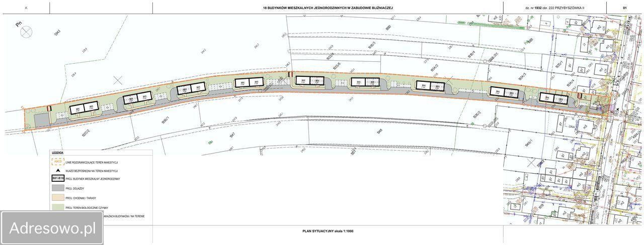 Działka rolna Rzeszów Przybyszówka, ul. Dębicka