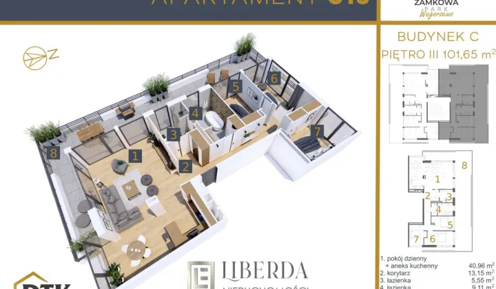 Mieszkanie 4-pokojowe Węgorzewo, ul. Zamkowa