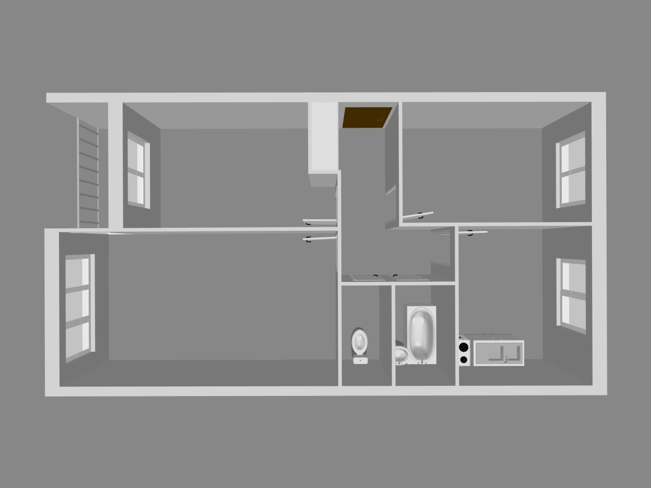 Mieszkanie 3-pokojowe Bartoszyce, pl. Konstytucji 3 Maja. Zdjęcie 2