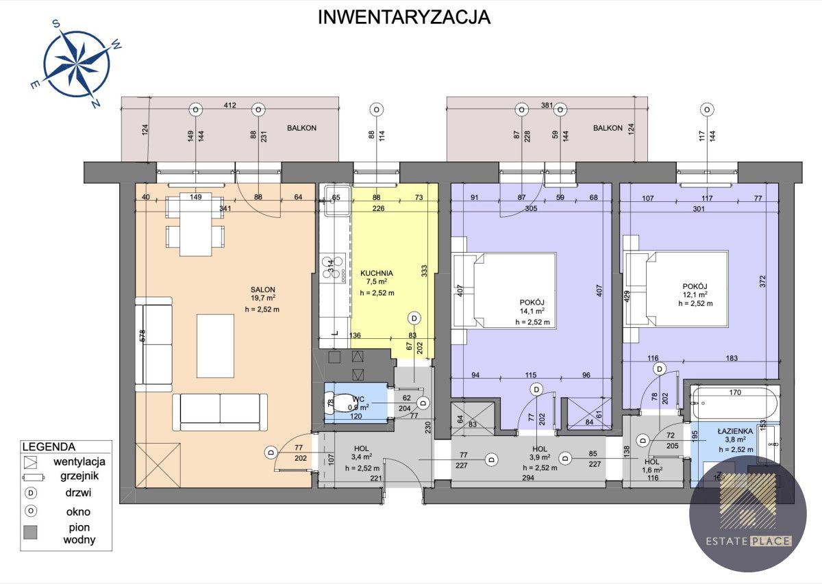 Mieszkanie 3-pokojowe Warszawa Praga-Południe, ul. Grochowska. Zdjęcie 13