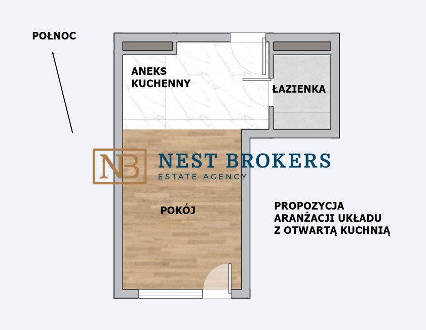 Mieszkanie 1-pokojowe Kraków Azory, ul. Marii Jaremy. Zdjęcie 2