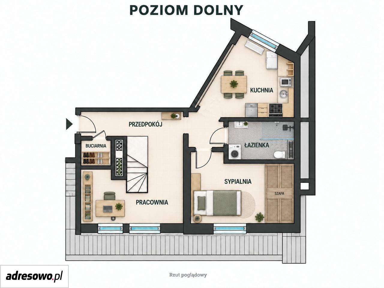 Mieszkanie 4-pokojowe Warszawa Bemowo, ul. Zaborowska. Zdjęcie 11