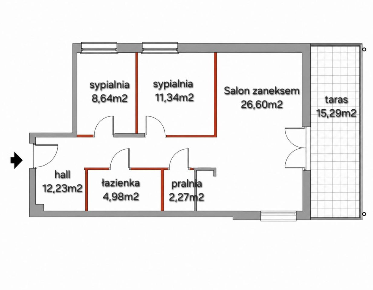 Mieszkanie 3-pokojowe Warszawa Białołęka, ul. Geodezyjna. Zdjęcie 15