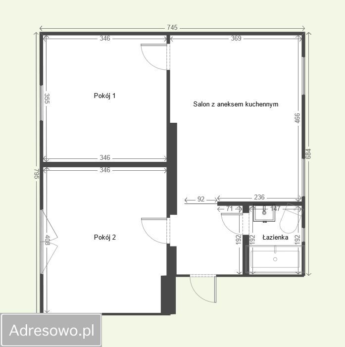 Mieszkanie 3-pokojowe Goleniów, ul. Stanisława Wyspiańskiego. Zdjęcie 10
